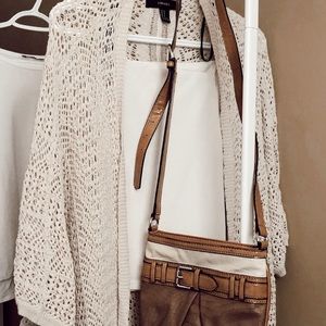 Cardigan, tank top and a bag!
